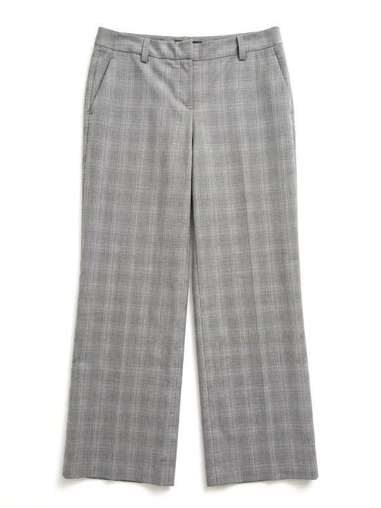 The Limited Pants - The Limited Grey Glen Plaid Wide Leg Trousers Dress Pants Career Workwear Sz 10